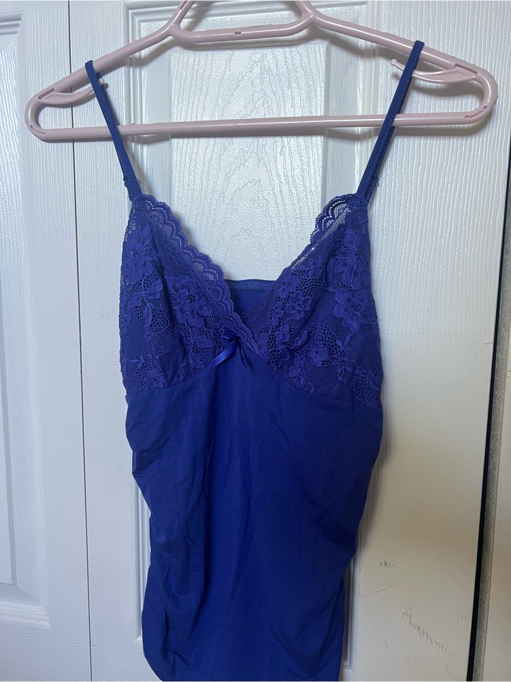 Royal blue lace cami